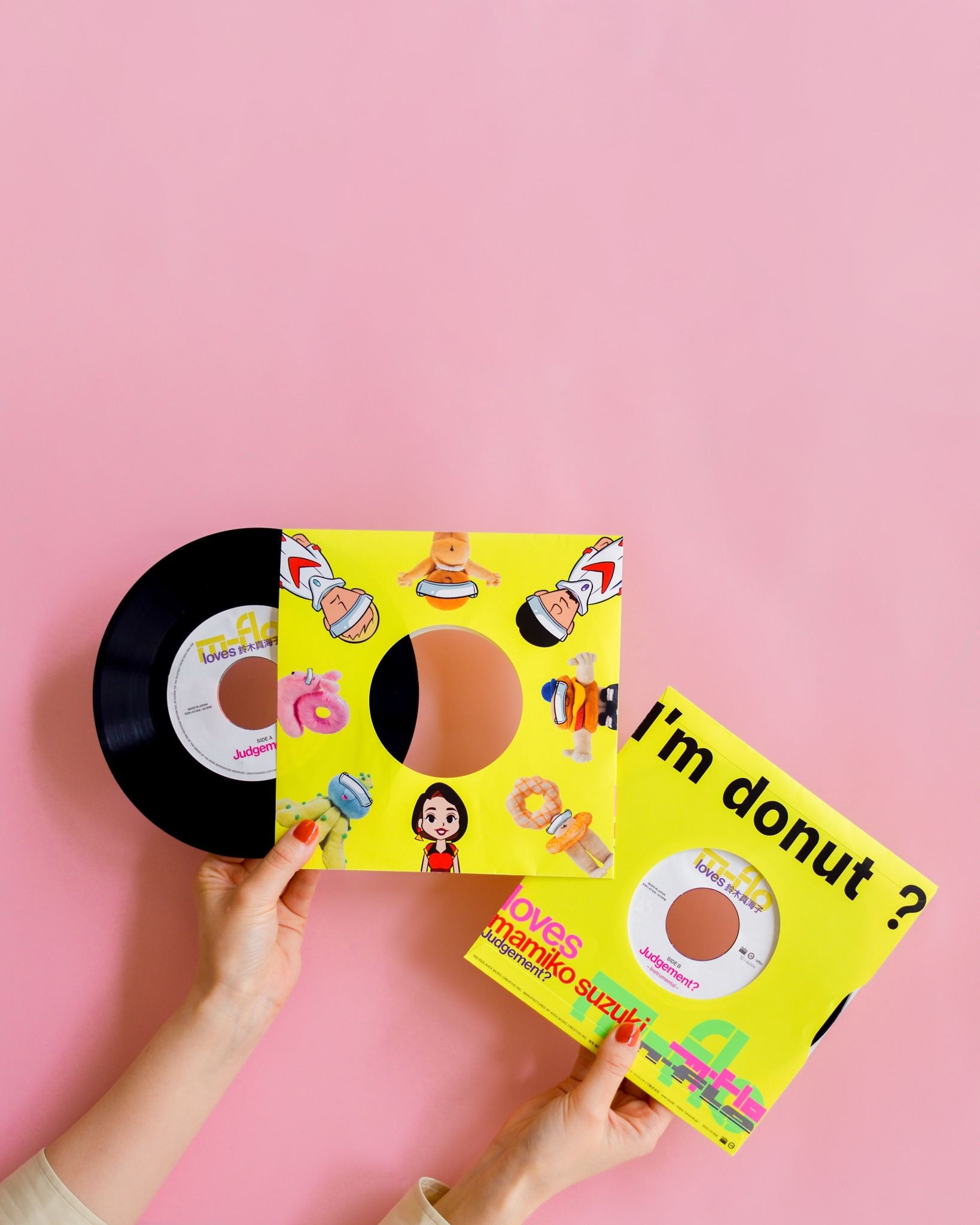 m-floとI’m donut ? club がコラボ!ドーナツ型 (7インチ) レコードを中目黒店で200枚限定販売